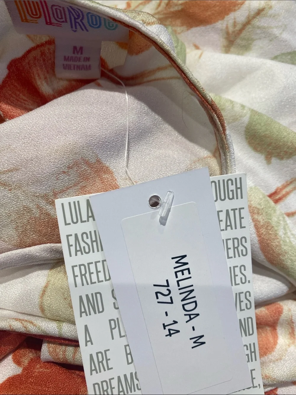 NWT LuLaRoe Melinda floral wrap romper Sz M